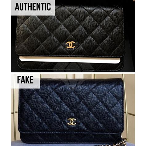 original chanel vs fake|authentic chanel wallet on chain.